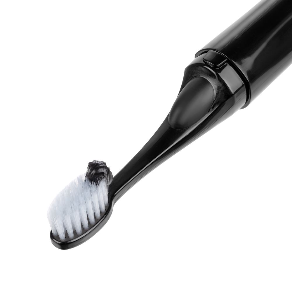 Зубная щетка с пастой Push & Brush, черная (Миниатюра WWW (1000))