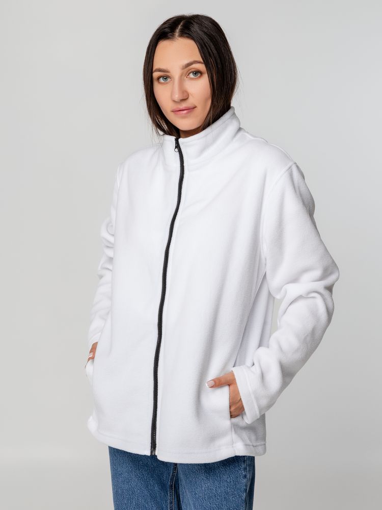 Куртка флисовая унисекс Manakin, белая (Миниатюра WWW (1000))