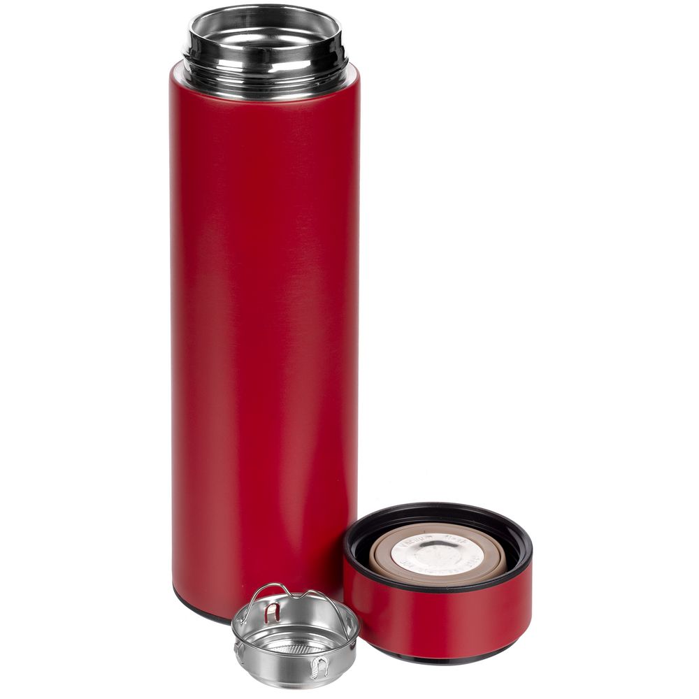 Смарт-бутылка с заменяемой батарейкой Long Therm, красная (Миниатюра WWW (1000))