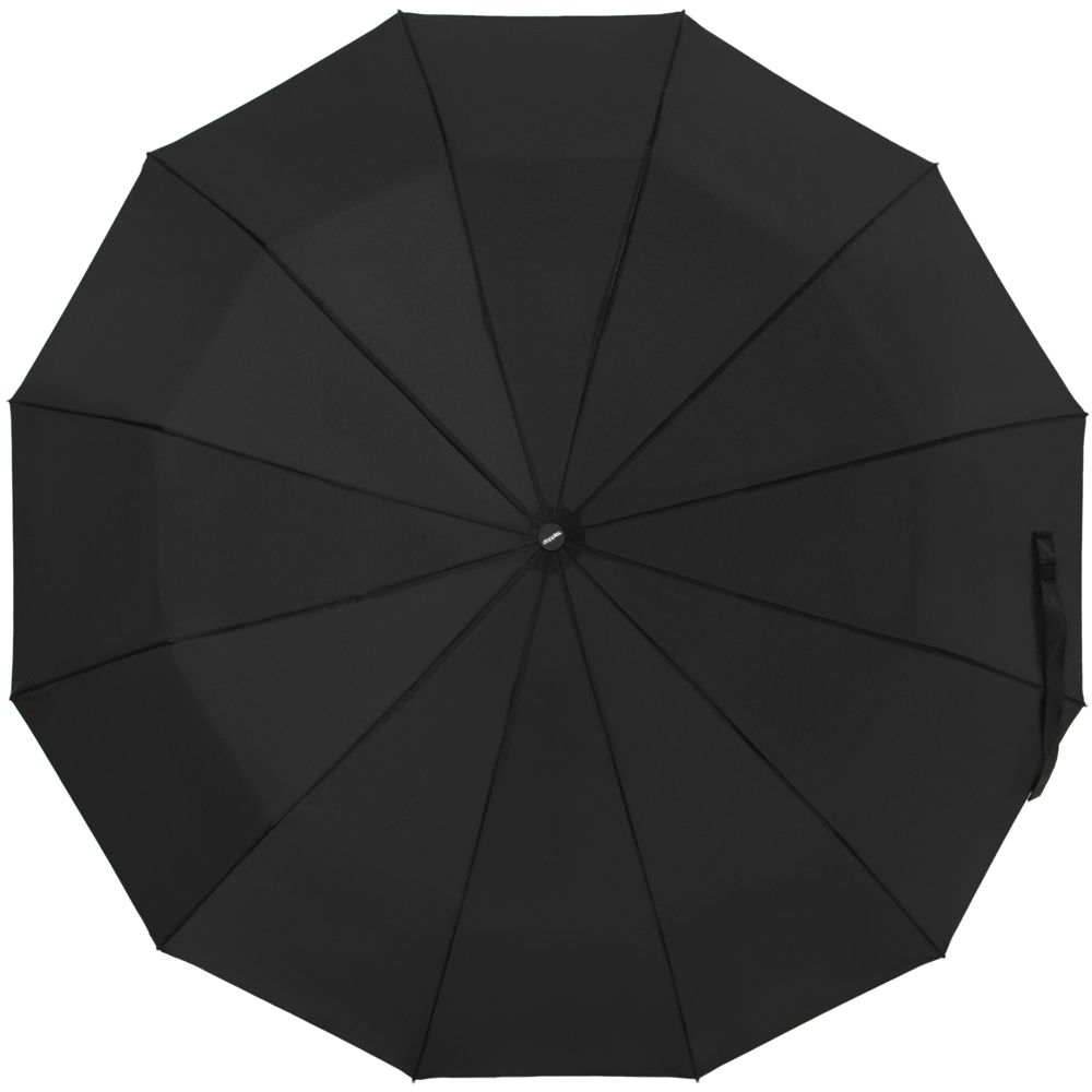Зонт складной Fiber Magic Major с кейсом, черный (Миниатюра WWW (1000))