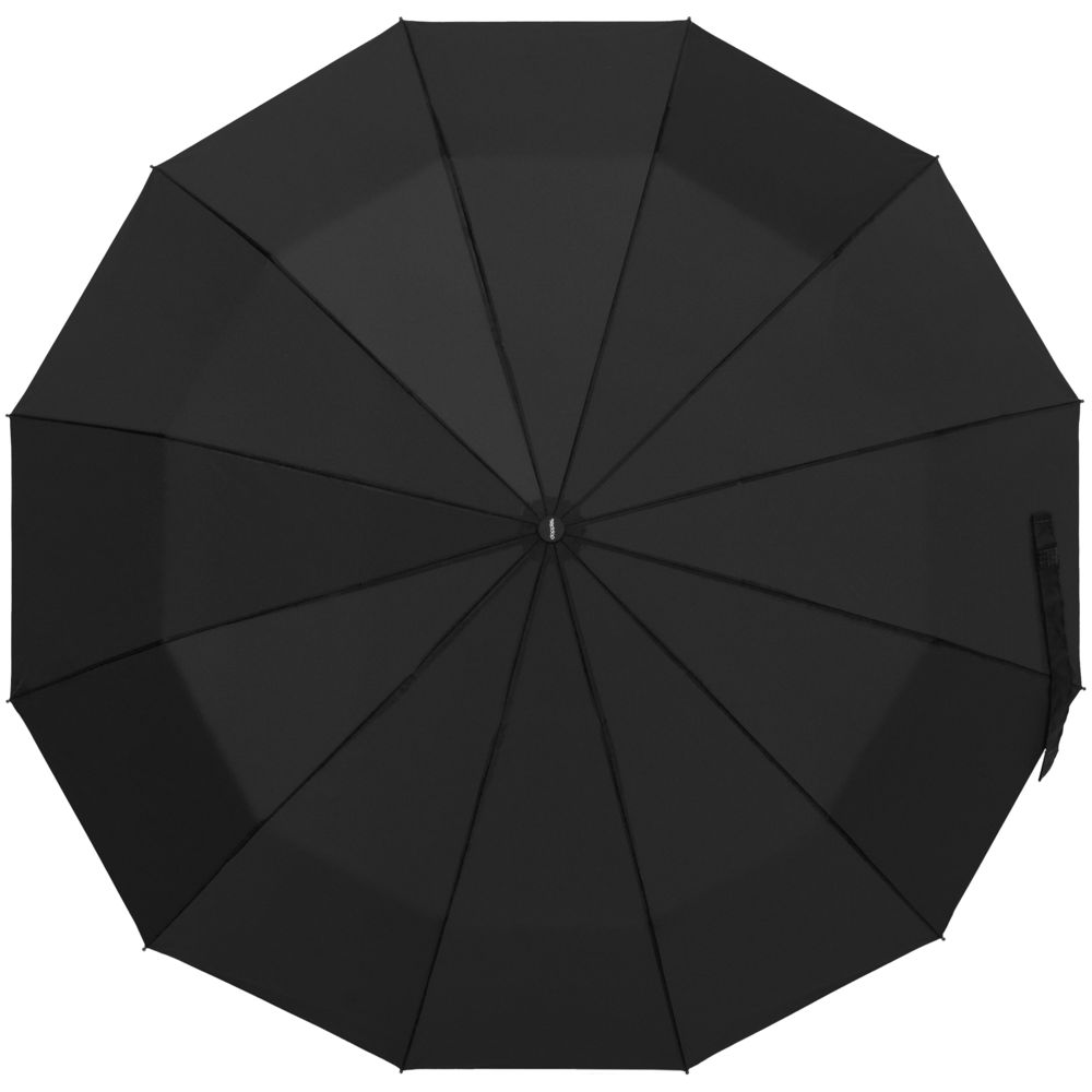 Зонт складной Fiber Magic Major, черный (Миниатюра WWW (1000))