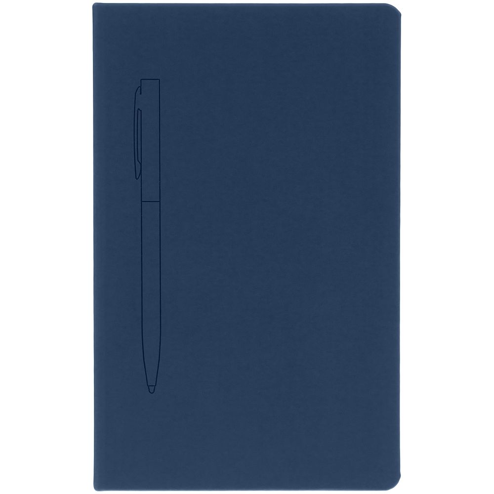Ежедневник Magnet Shall с ручкой, синий (Миниатюра WWW (1000))