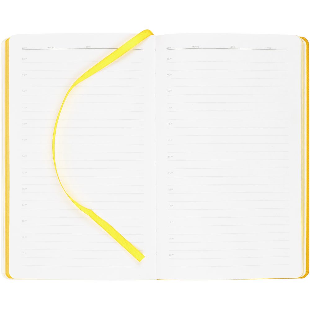 Ежедневник Duplex, недатированный, белый с желтым (Миниатюра WWW (1000))