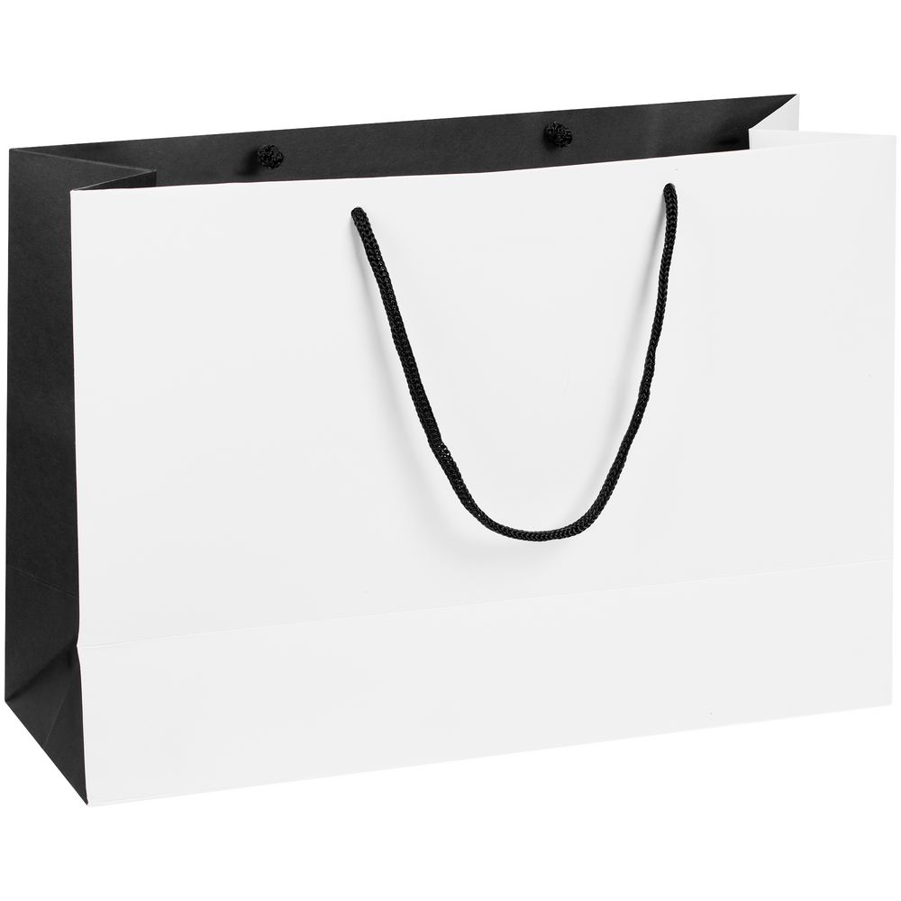 Пакет бумажный Bicolor, белый с черным (Миниатюра WWW (1000))