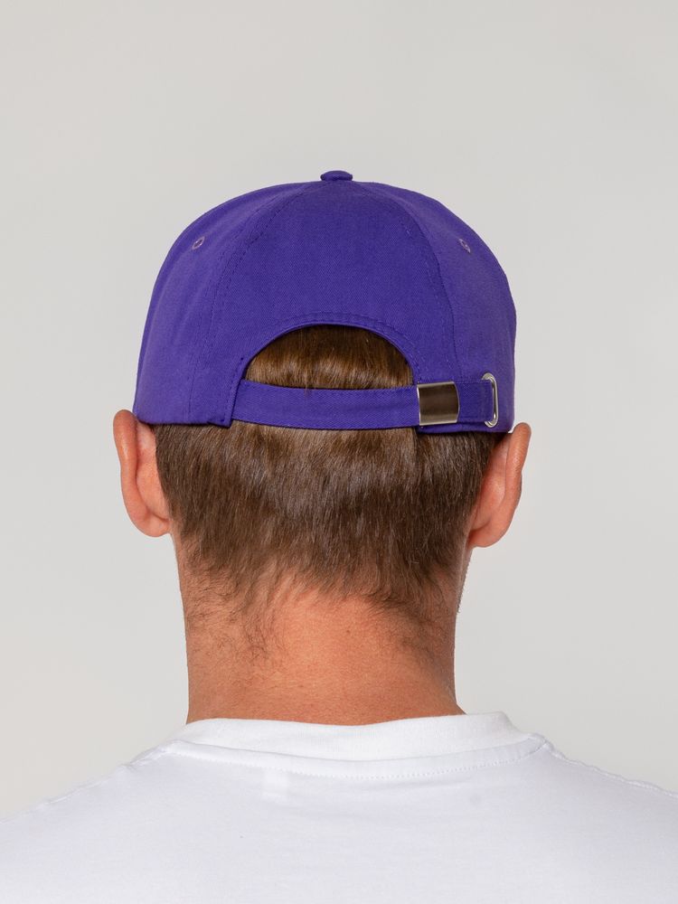 Бейсболка Canopy, фиолетовая с белым кантом (Миниатюра WWW (1000))