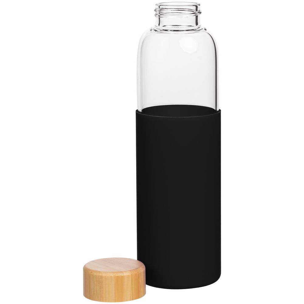 Бутылка для воды Onflow, черная (Миниатюра WWW (1000))