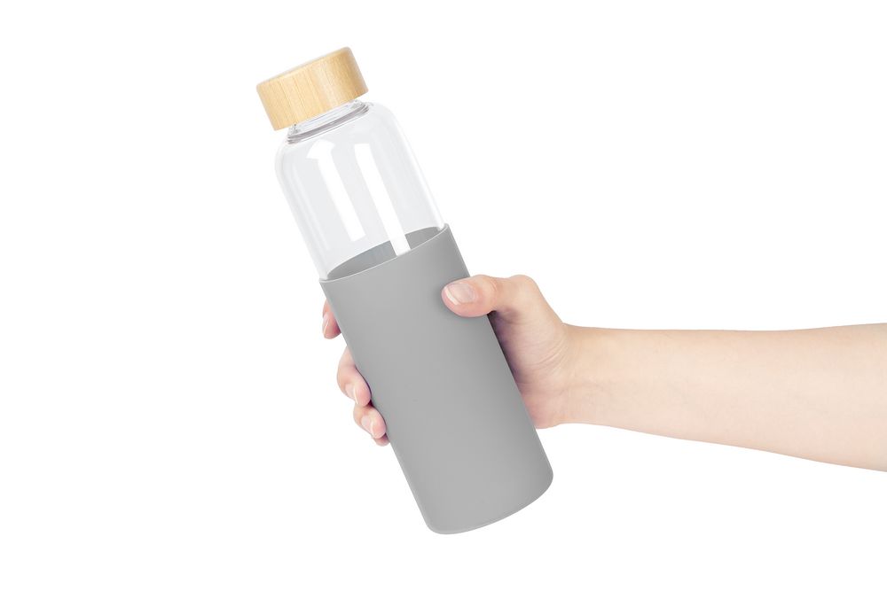 Бутылка для воды Onflow, серая (Миниатюра WWW (1000))