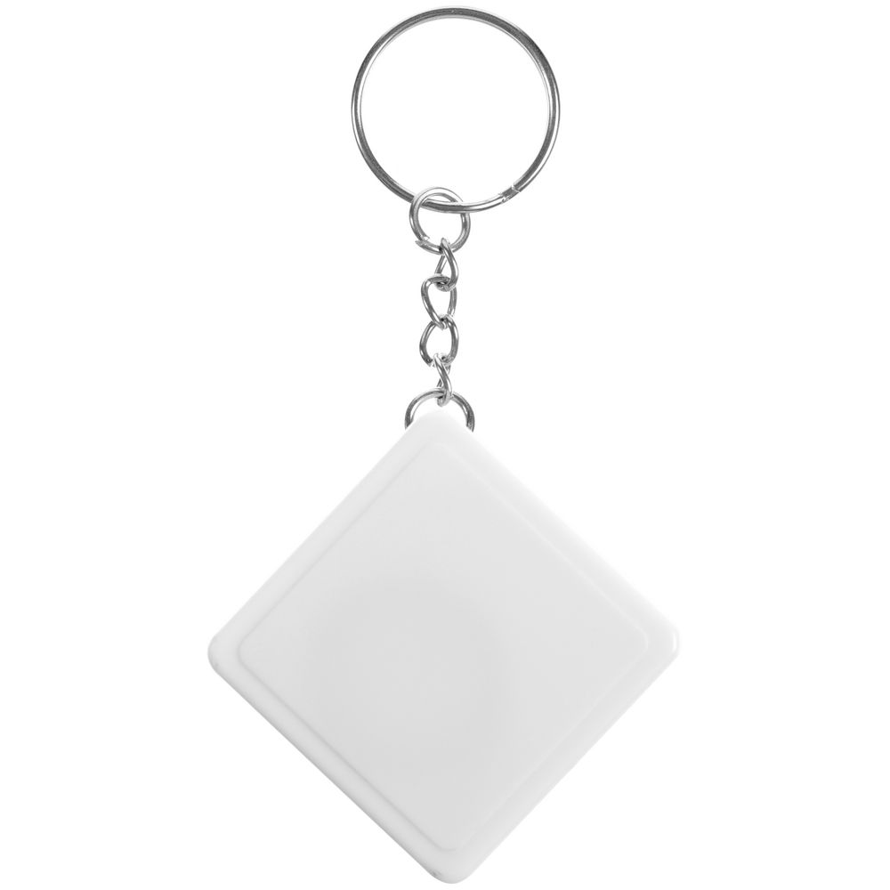 Брелок с рулеткой Square, ver.2, белый (Миниатюра WWW (1000))