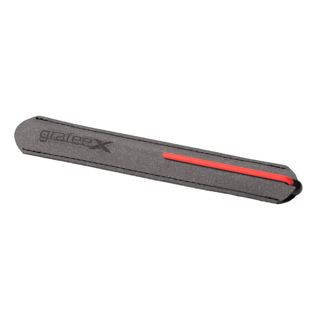 Шариковая ручка GrafeeX в чехле, черная с красным (Миниатюра WWW (1000))