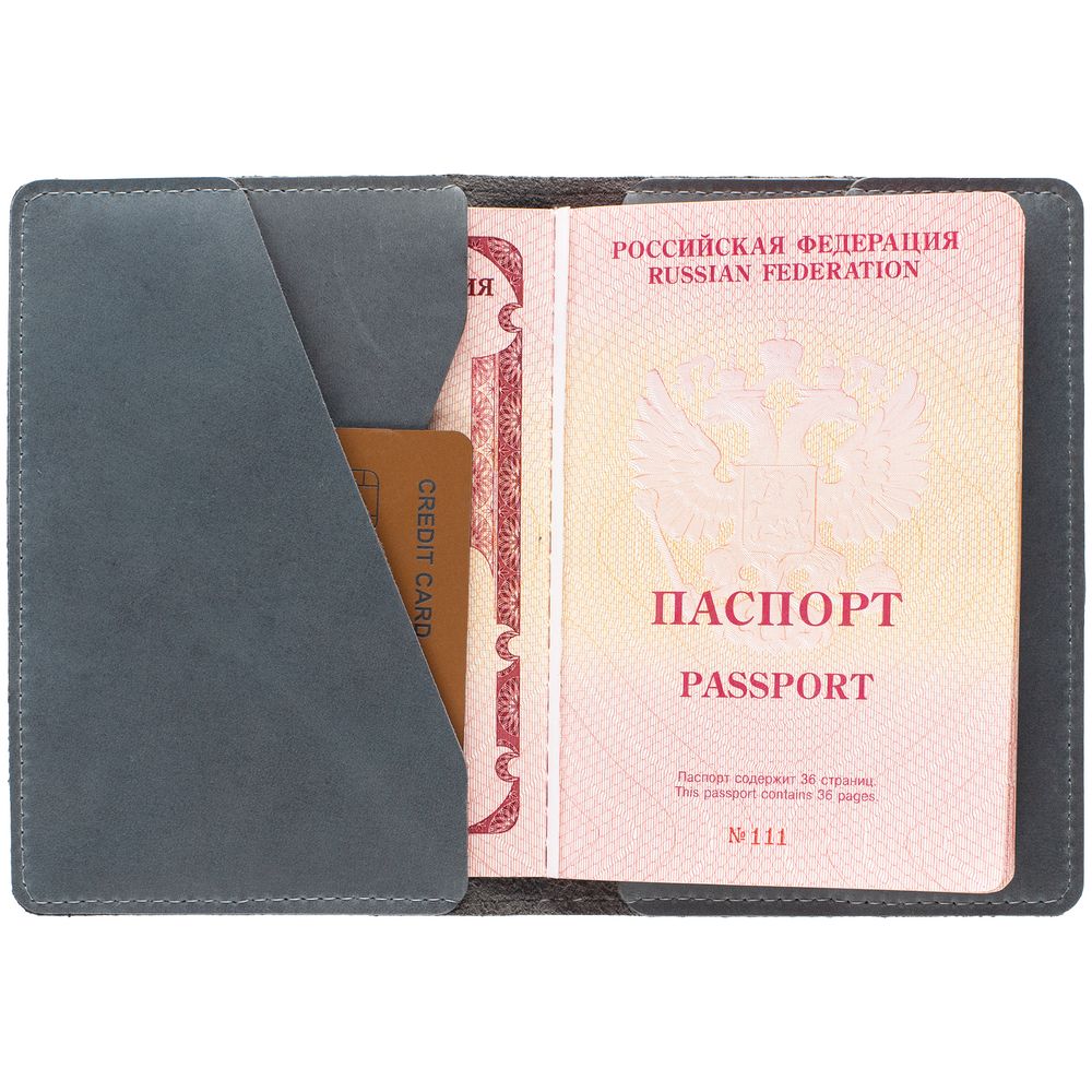 Обложка для паспорта inStream, серая (Миниатюра WWW (1000))