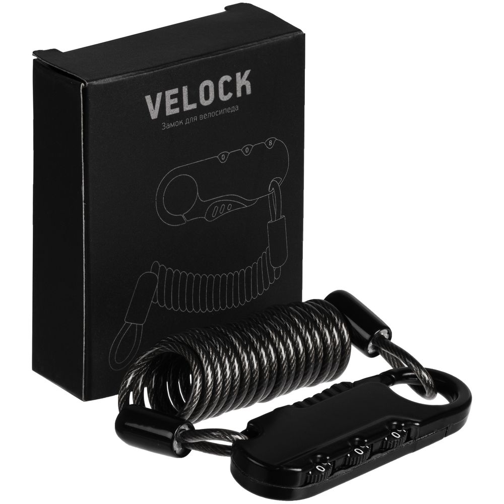 Кодовый замок для велосипеда Velock, черный (Миниатюра WWW (1000))