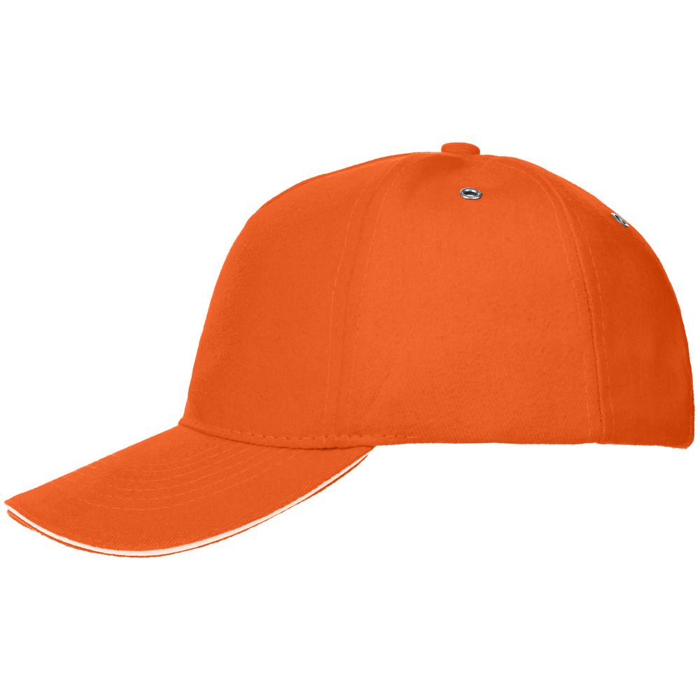 Бейсболка Classic, оранжевая с белым кантом (Миниатюра WWW (1000))