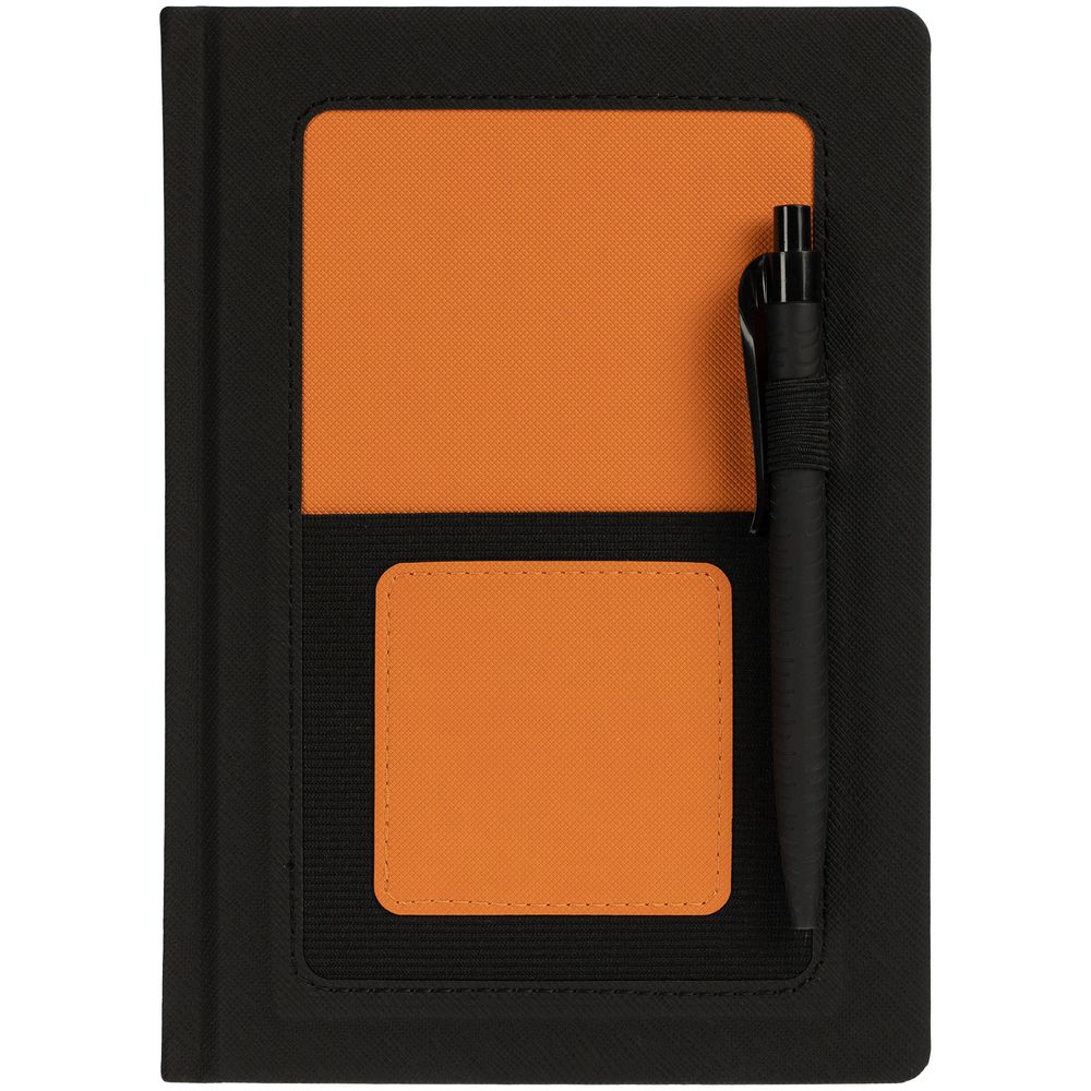 Ежедневник Mobile, недатированный, черно-оранжевый (Миниатюра WWW (1000))