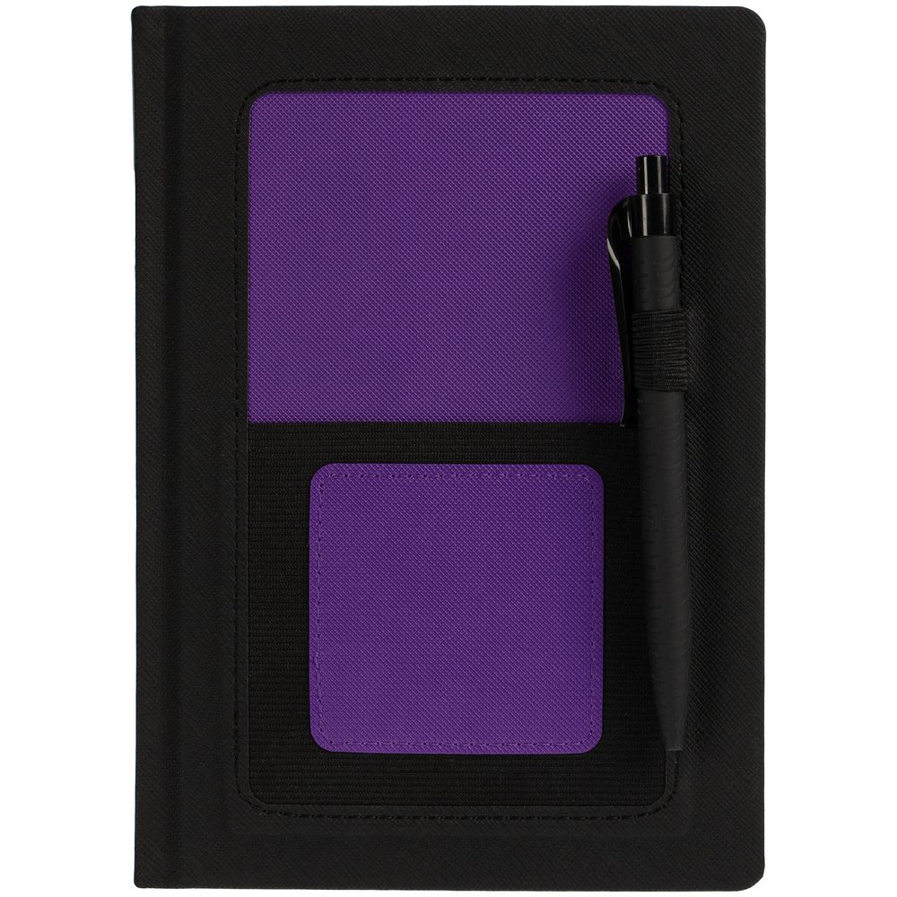 Ежедневник Mobile, недатированный, черно-фиолетовый (Миниатюра WWW (1000))