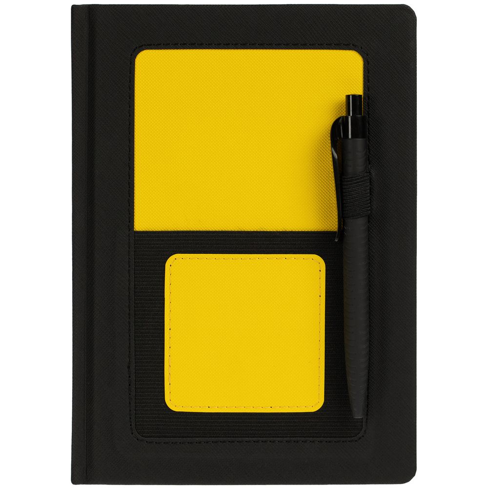 Ежедневник Mobile, недатированный, черно-желтый (Миниатюра WWW (1000))
