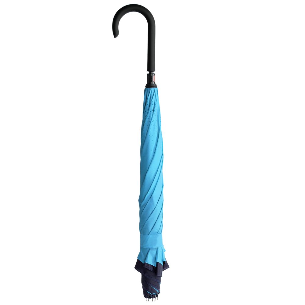 Зонт наоборот Style, трость, сине-голубой (Миниатюра WWW (1000))