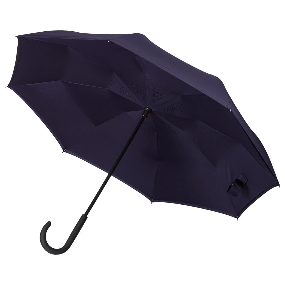 Зонт наоборот Style, трость, темно-синий (Миниатюра WWW (1000))