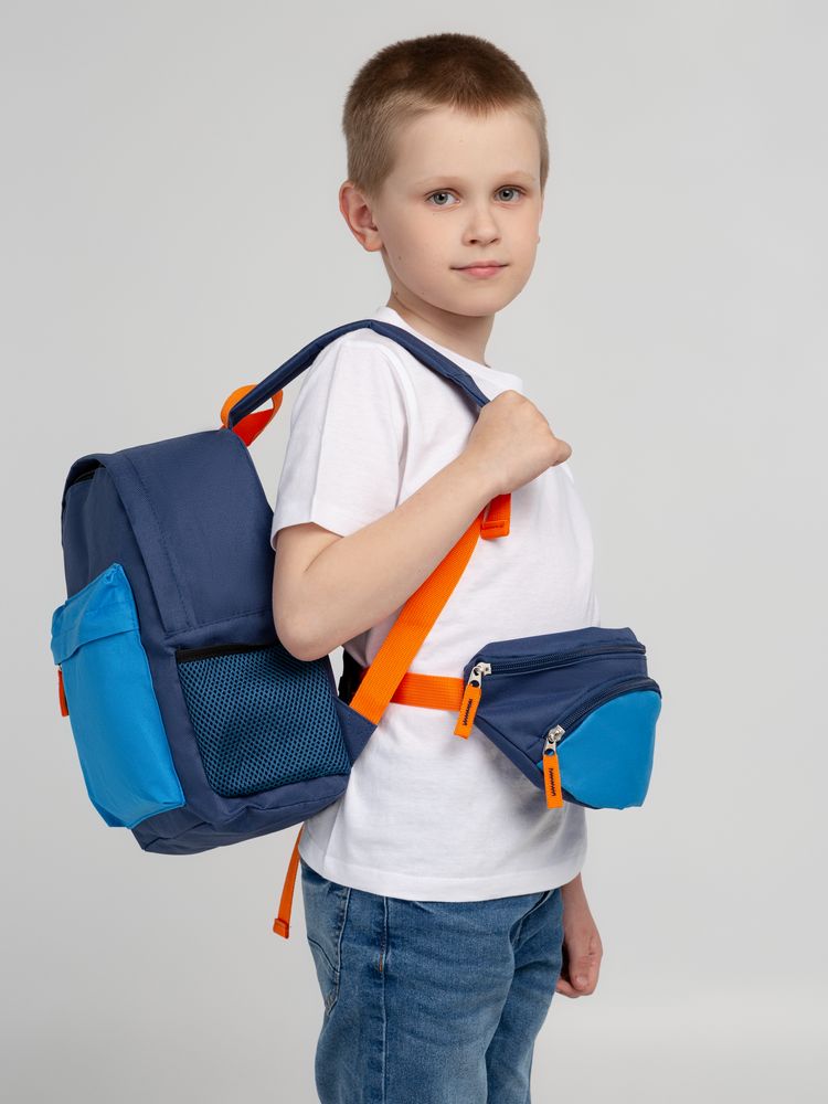 Поясная сумка детская Kiddo, синяя с голубым (Миниатюра WWW (1000))