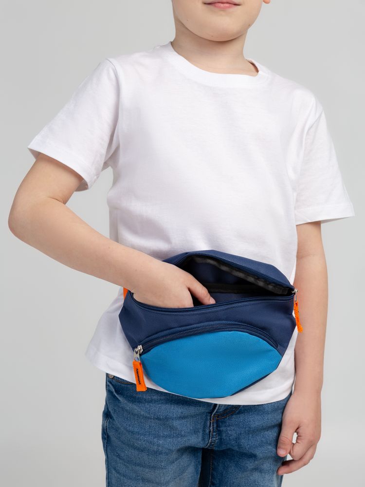 Поясная сумка детская Kiddo, синяя с голубым (Миниатюра WWW (1000))