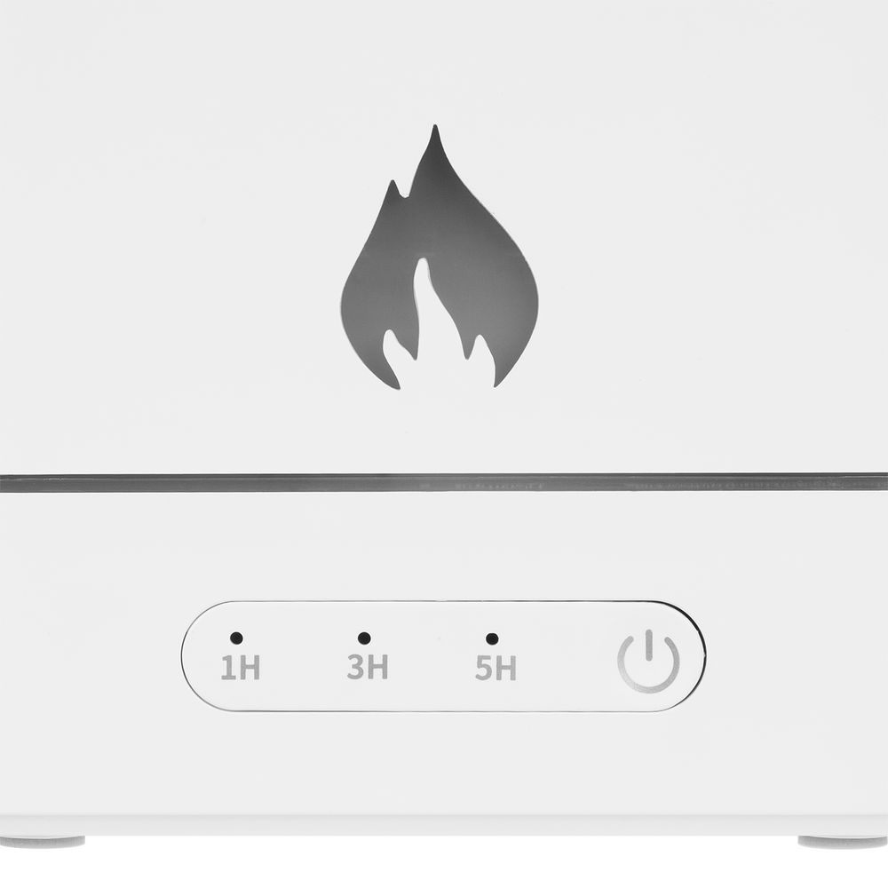Увлажнитель-ароматизатор с имитацией пламени Fuego, белый (Миниатюра WWW (1000))
