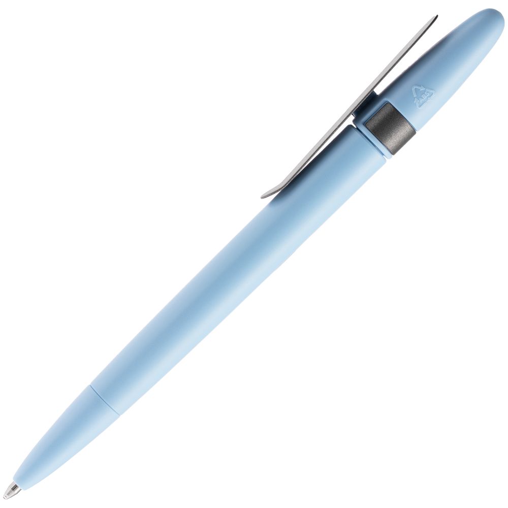 Ручка шариковая Prodir DS5 TSM Metal Clip, голубая с серым (Миниатюра WWW (1000))