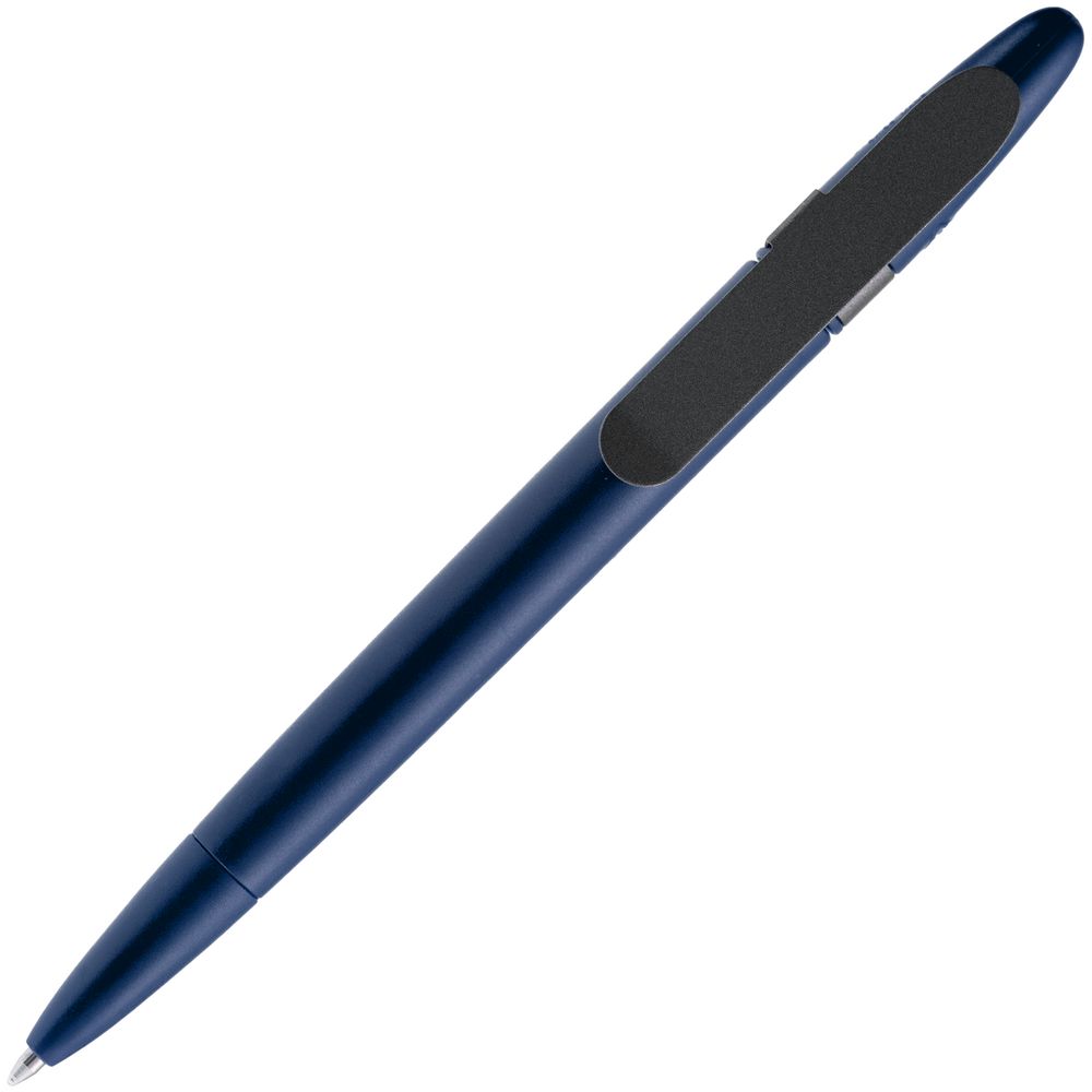 Ручка шариковая Prodir DS5 TSM Metal Clip, синяя с серым (Миниатюра WWW (1000))