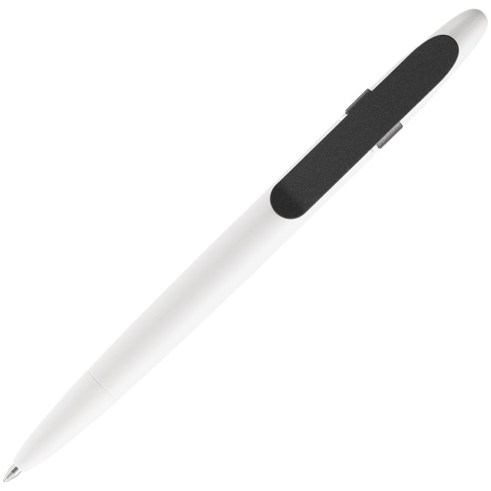 Ручка шариковая Prodir DS5 TSM Metal Clip, белая с серым (Миниатюра WWW (1000))
