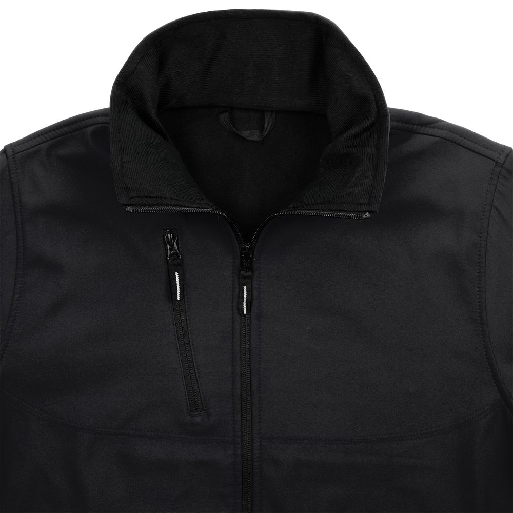Куртка софтшелл мужская Zagreb, черная (Миниатюра WWW (1000))