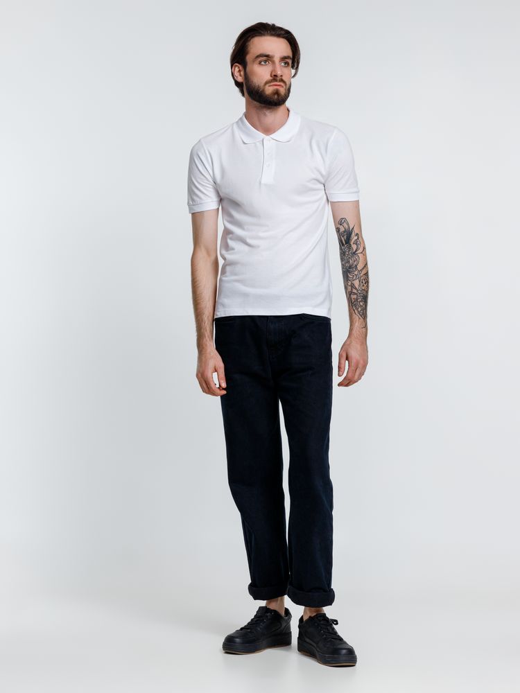 Рубашка поло мужская Adam, белая (Миниатюра WWW (1000))