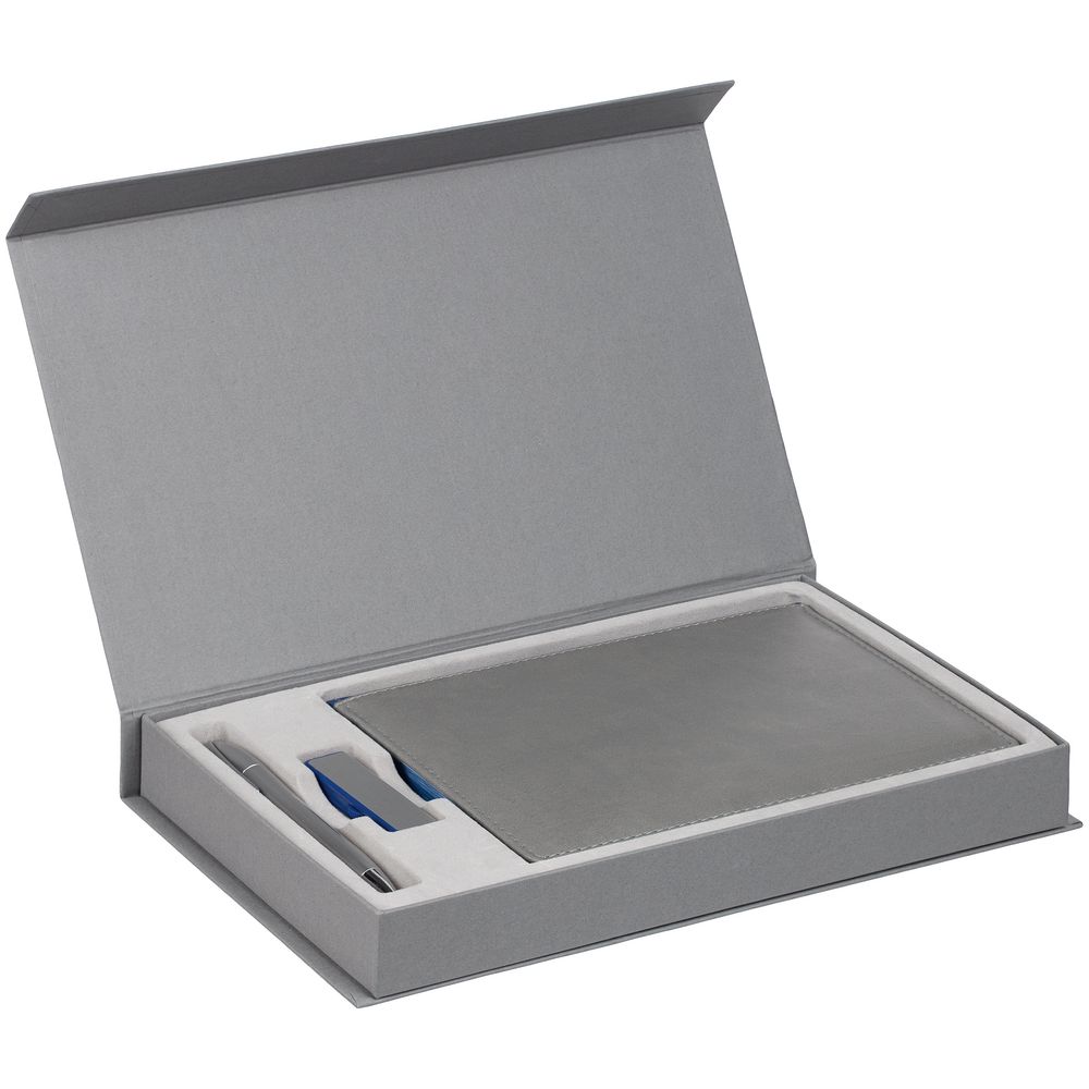 Коробка Horizon Magnet под ежедневник, флешку и ручку, серая (Миниатюра WWW (1000))