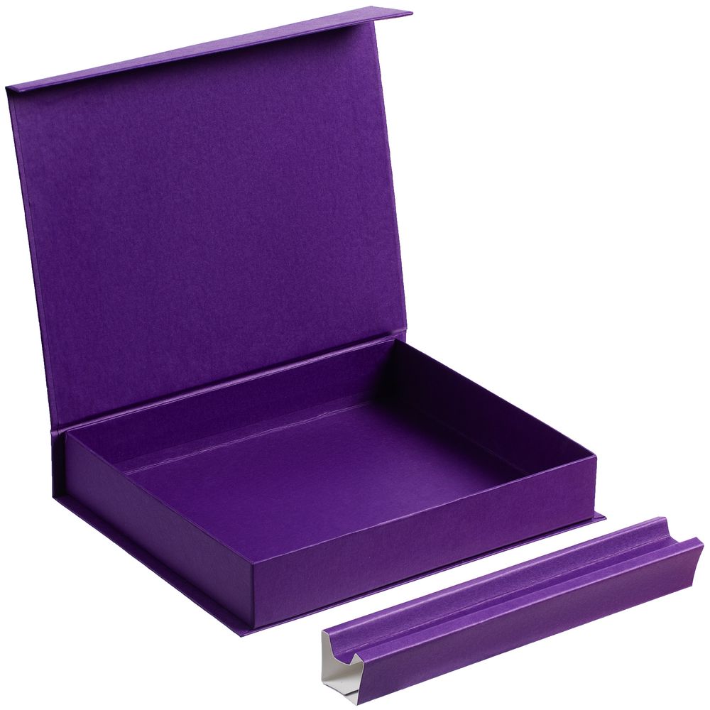 Коробка Duo под ежедневник и ручку, фиолетовая (Миниатюра WWW (1000))