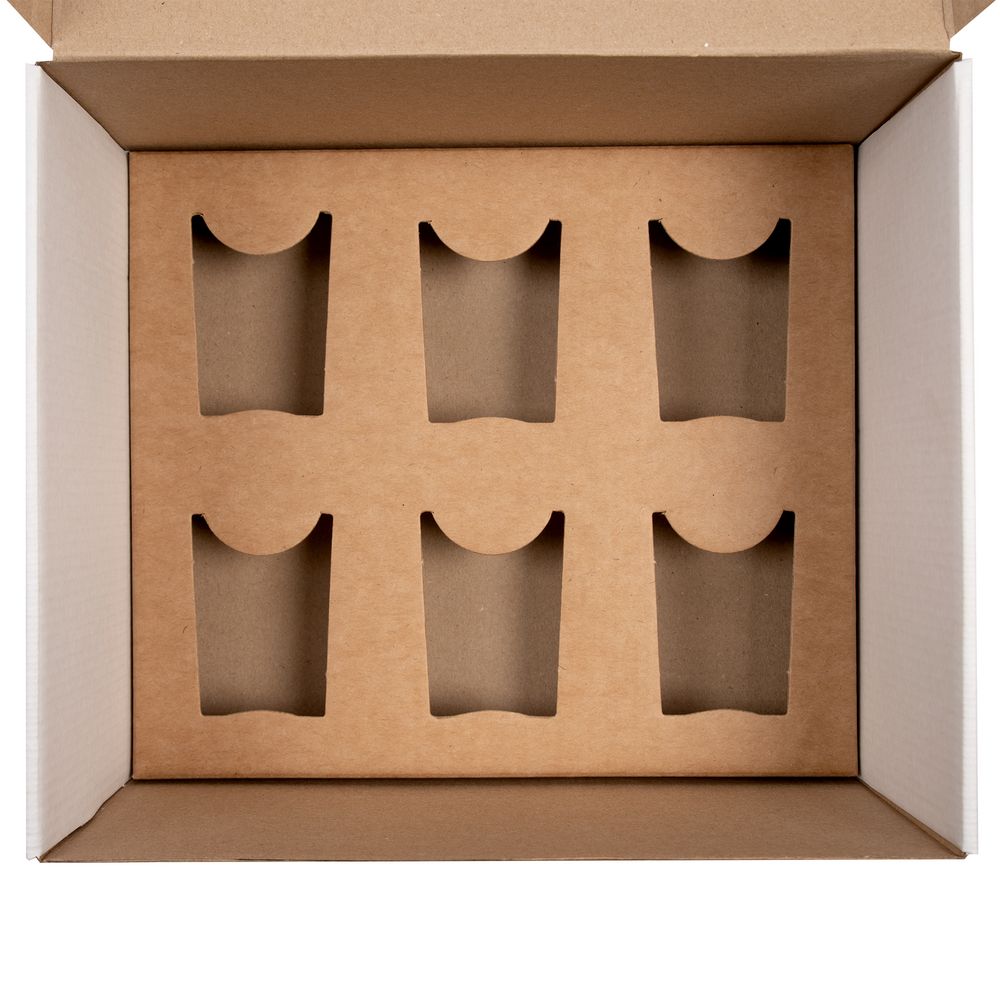 Коробка Grande с ложементом для стопок, белая (Миниатюра WWW (1000))