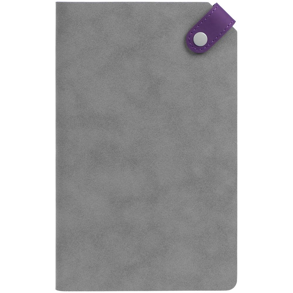 Ежедневник Corner, недатированный, серый с фиолетовым (Миниатюра WWW (1000))