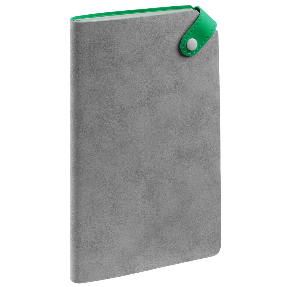 Ежедневник Corner, недатированный, серый с зеленым (Миниатюра WWW (1000))
