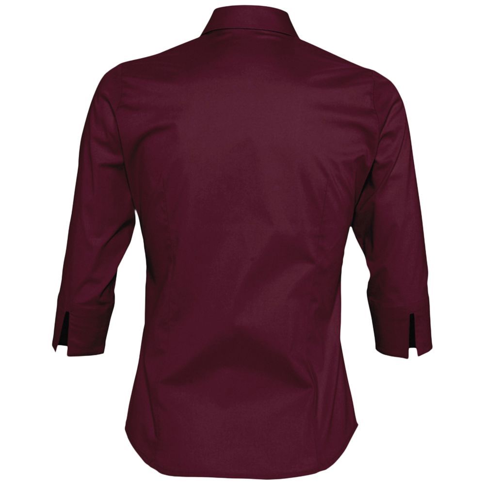 Рубашка женская с рукавом 3/4 Effect 140, бордовая (Миниатюра WWW (1000))