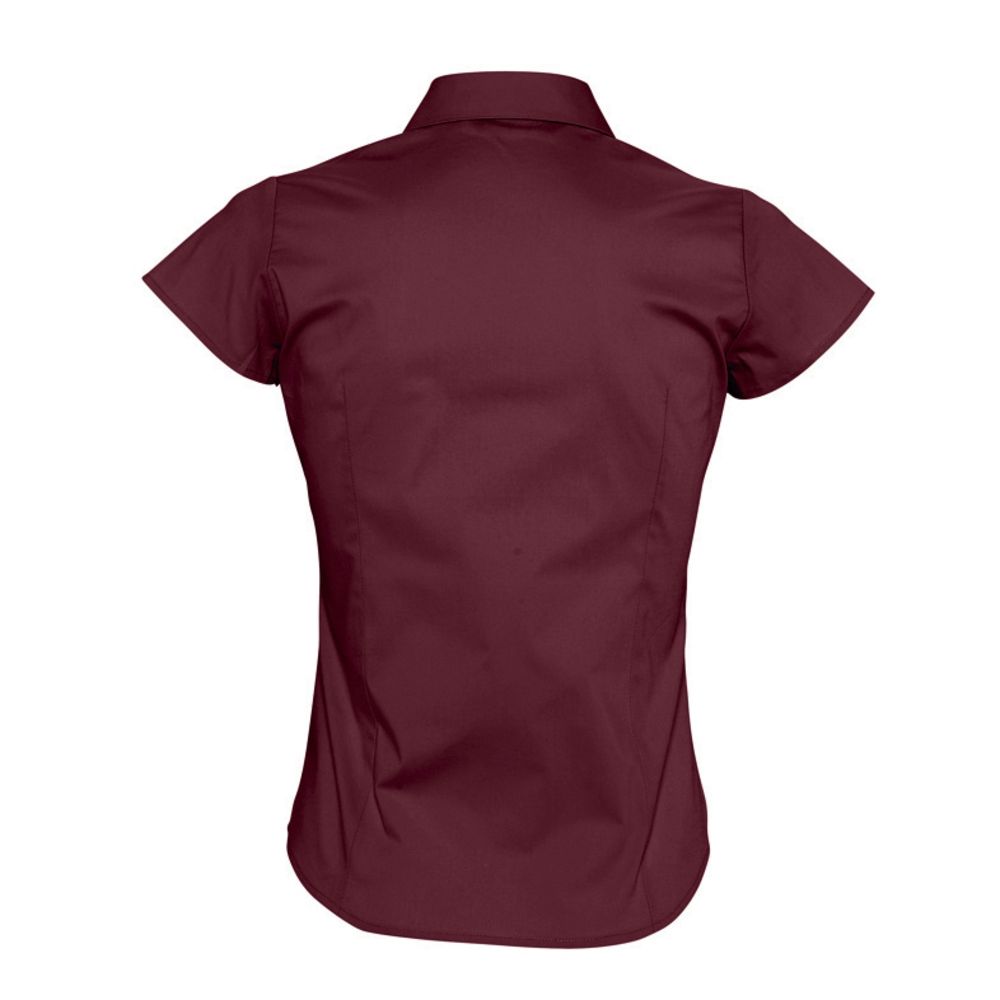 Рубашка женская с коротким рукавом Excess, бордовая (Миниатюра WWW (1000))