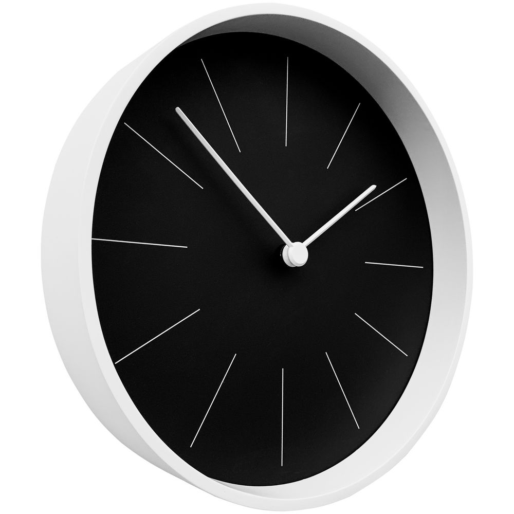Часы настенные Neo, черные с белым (Миниатюра WWW (1000))