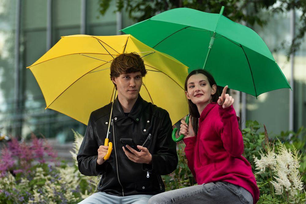Зонт-трость Promo, зеленый (Миниатюра WWW (1000))