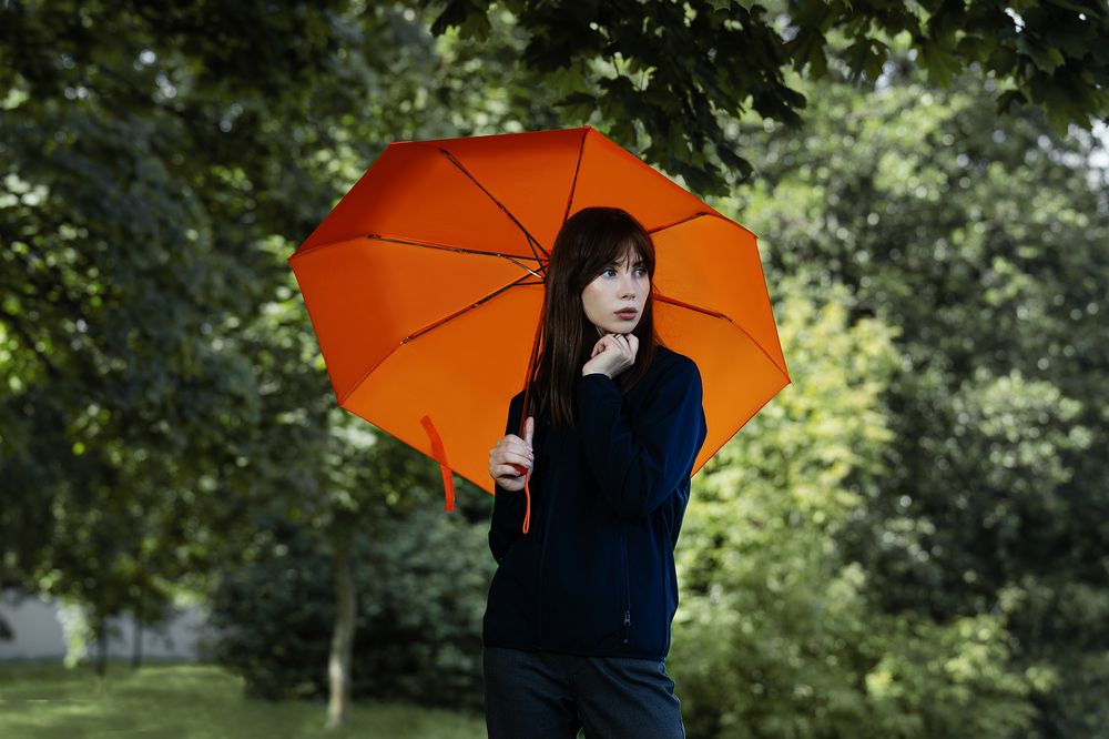 Зонт складной Basic, оранжевый (Миниатюра WWW (1000))