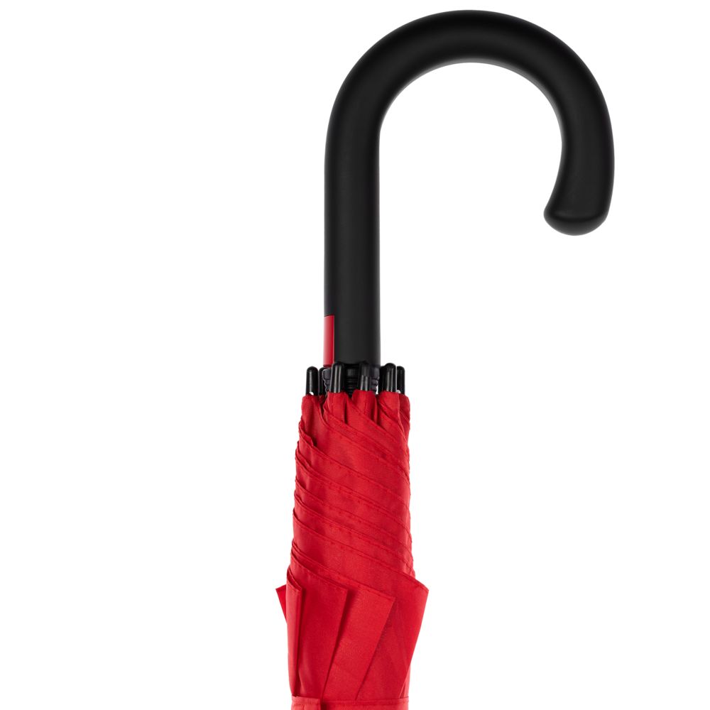 Зонт-трость Undercolor с цветными спицами, красный (Миниатюра WWW (1000))