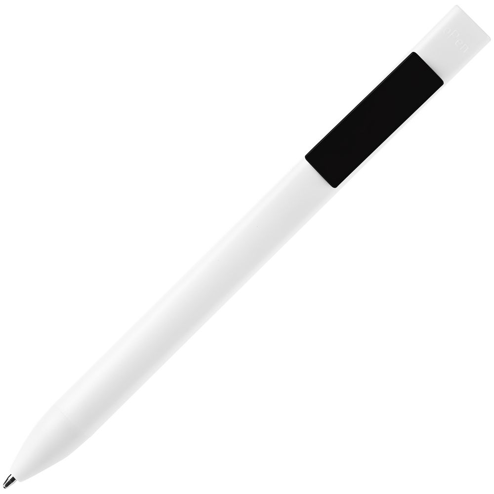 Ручка шариковая Swiper SQ, белая с черным (Миниатюра WWW (1000))