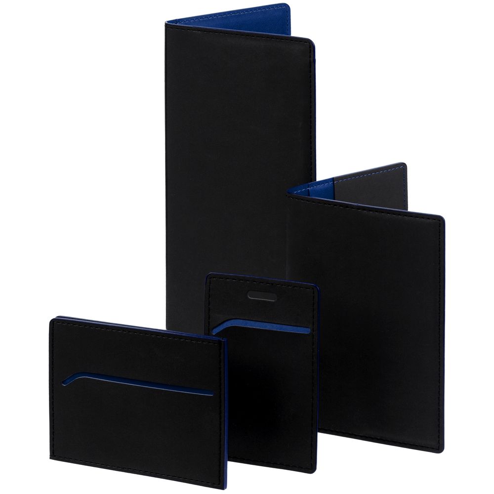 Картхолдер Multimo, черный с синим (Миниатюра WWW (1000))