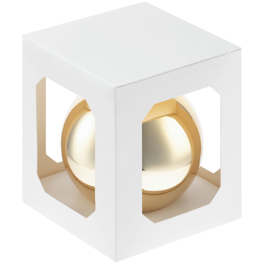 Елочный шар Finery Gloss, 10 см, глянцевый золотистый (Миниатюра WWW (1000))