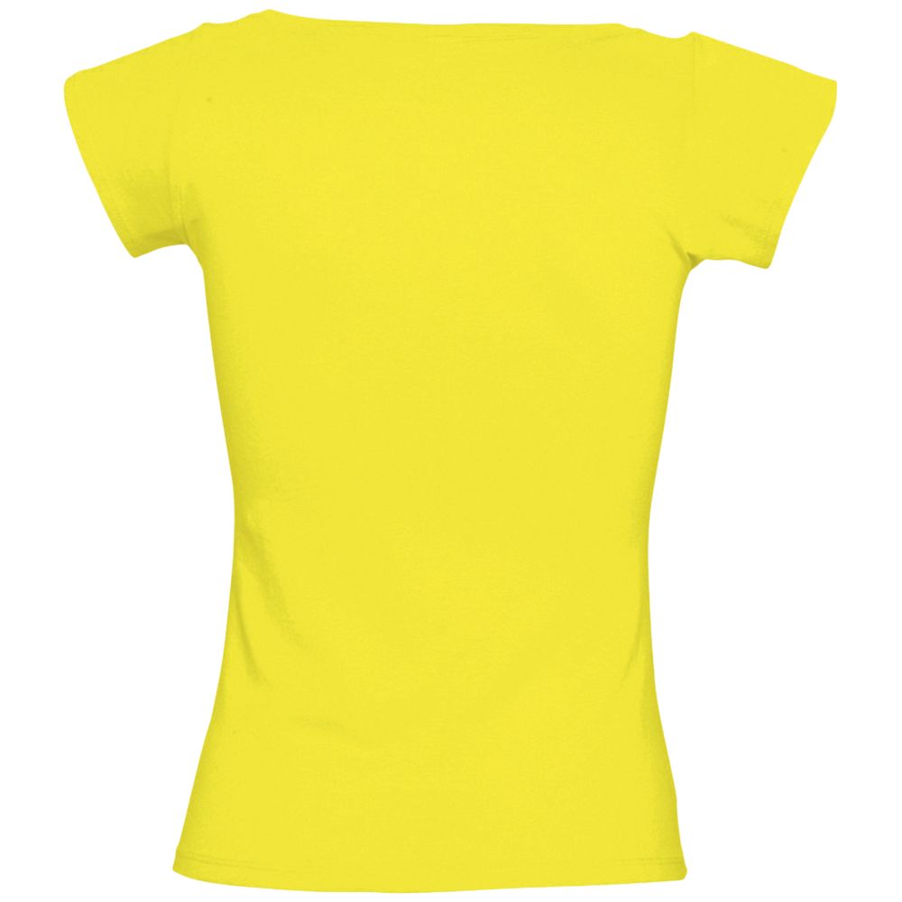Футболка женская Melrose 150 с глубоким вырезом, лимонно-желтая (Миниатюра WWW (1000))