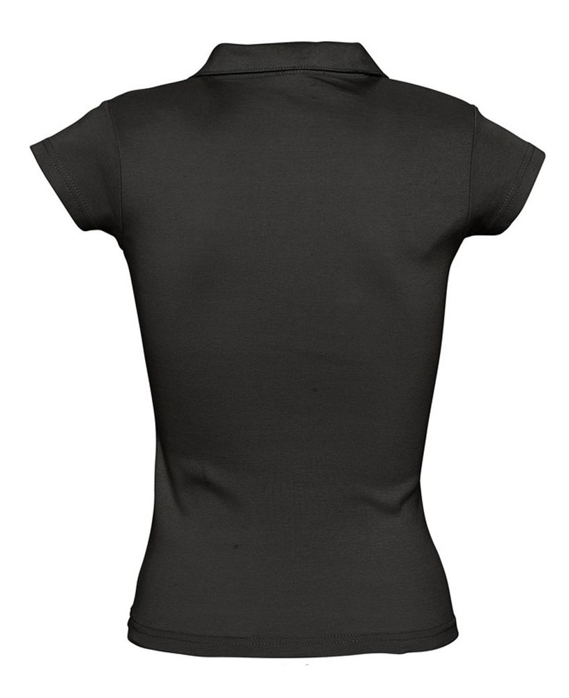 Рубашка поло женская без пуговиц Pretty 220, черная (Миниатюра WWW (1000))