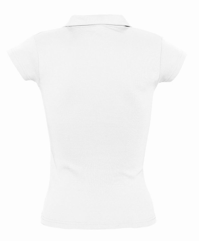 Рубашка поло женская без пуговиц Pretty 220, белая (Миниатюра WWW (1000))