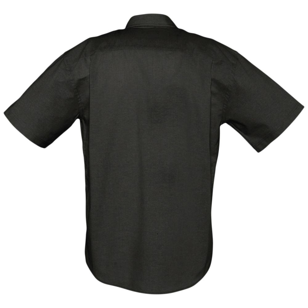 Рубашка мужская с коротким рукавом Brisbane, черная (Миниатюра WWW (1000))