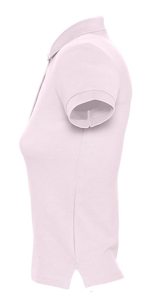 Рубашка поло женская People 210, нежно-розовая (Миниатюра WWW (1000))