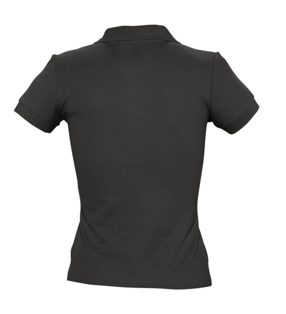 Рубашка поло женская People 210, черная (Миниатюра WWW (1000))