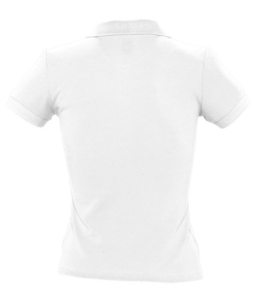 Рубашка поло женская People 210, белая (Миниатюра WWW (1000))
